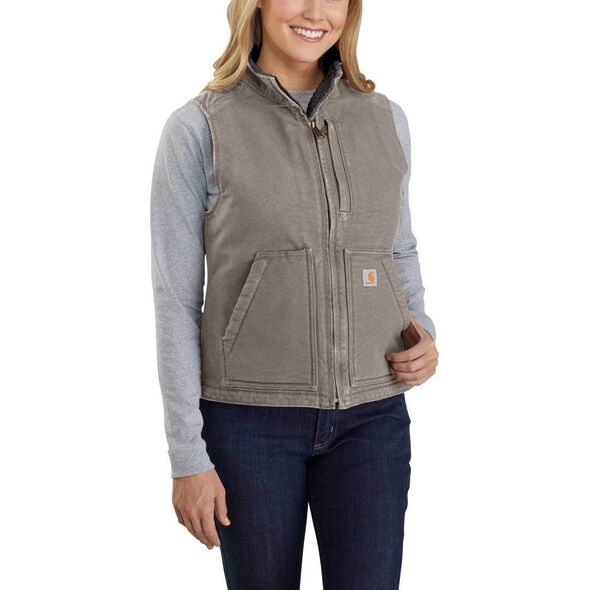 Carhartt Damska Kamizelka Carhartt Sherpa Lined Mock Grey