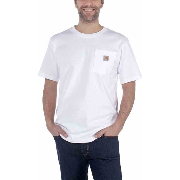 Carhartt Koszulka Carhartt Workwear Pocket S/S White