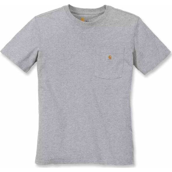 Carhartt Koszulka Carhartt WK87 Workwear Pocket S/S Grey