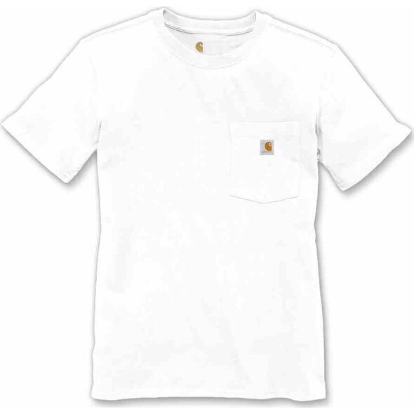 Carhartt Koszulka Carhartt WK87 Workwear Pocket S/S White