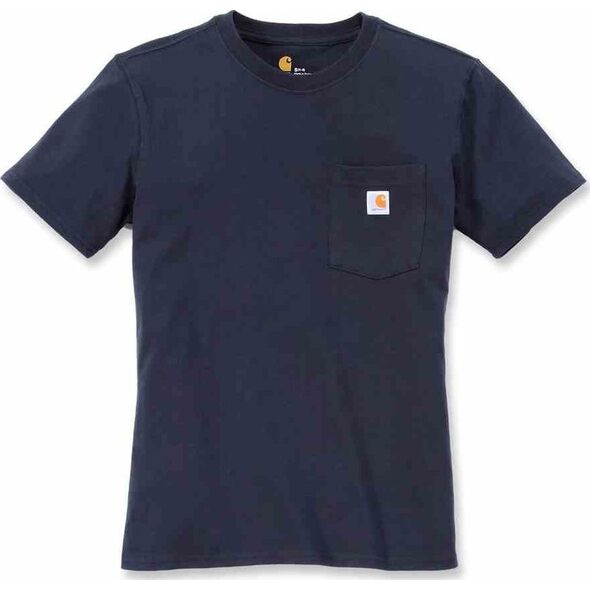 Carhartt Koszulka Carhartt WK87 Workwear Pocket S/S Navy