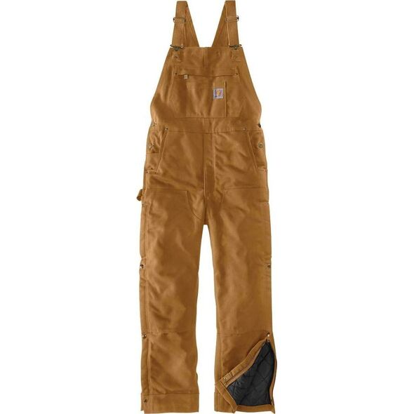 Carhartt Ocieplane Ogrodniczki Carhartt Firm Duck Brown