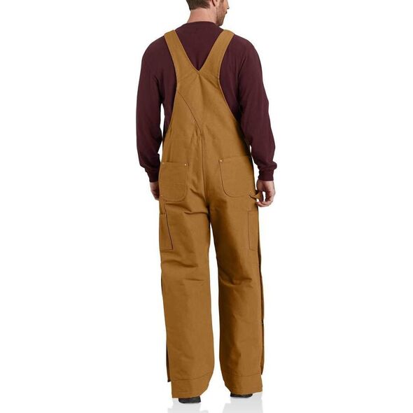 Carhartt Ocieplane Ogrodniczki Carhartt Firm Duck Brown