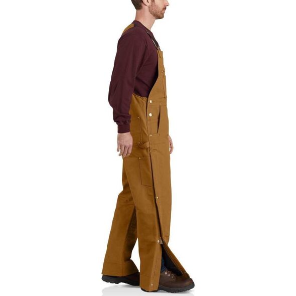 Carhartt Ocieplane Ogrodniczki Carhartt Firm Duck Brown