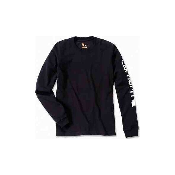 Carhartt Koszulka Carhartt Logo Long Sleeve Black