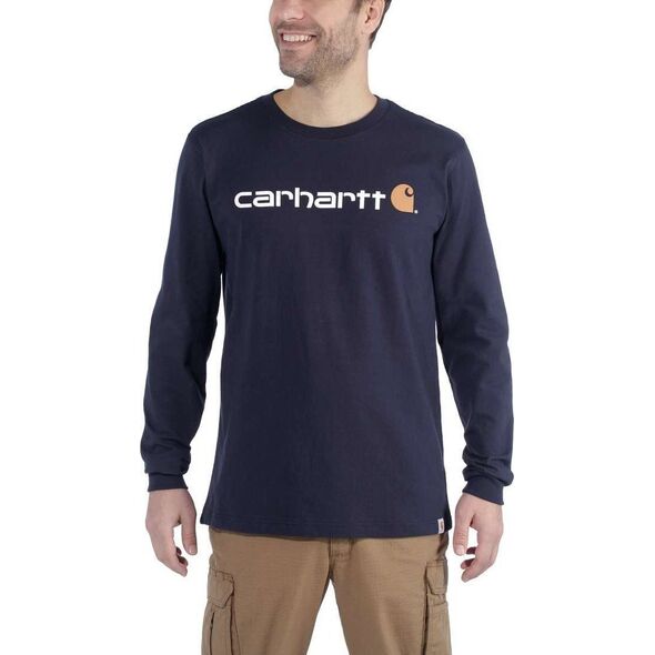Carhartt Koszulka Carhartt EMEA Signature Graphic L/S Navy