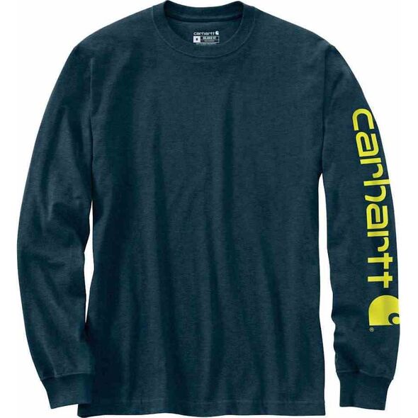 Carhartt Koszulka Carhartt Heav Sleeve Logo Night Blue