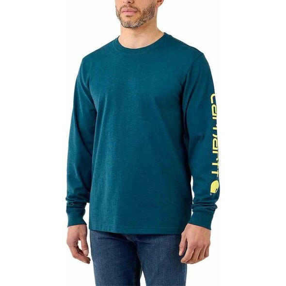 Carhartt Koszulka Carhartt Heav Sleeve Logo Night Blue