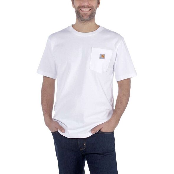 Carhartt Koszulka Carhartt Workwear Pocket S/S White
