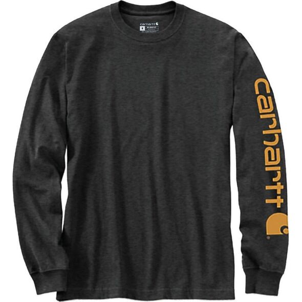 Carhartt Koszulka Carhartt Heavy Sleeve Logo Carbon Heather