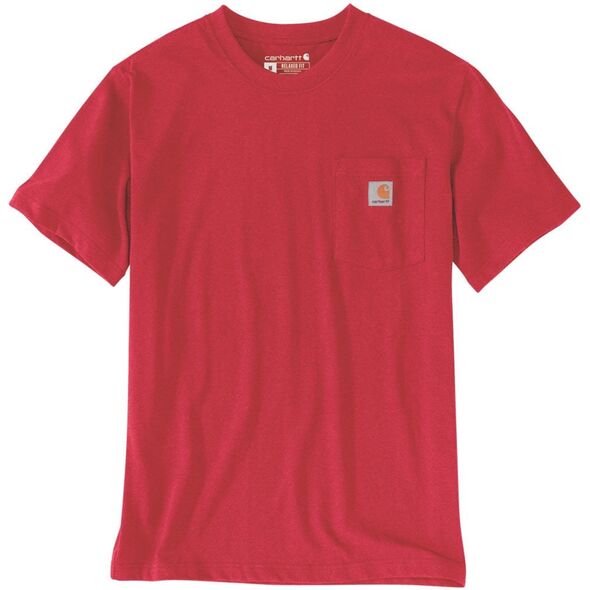 Carhartt Koszulka Carhartt Heavyweight K87 Pocket Fire Red