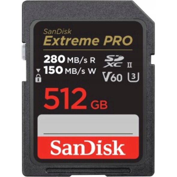 Karta SanDisk Extreme PRO SDXC 512 GB UHS-II/U3 V60 (SDSDXEP-512G-GN4IN)