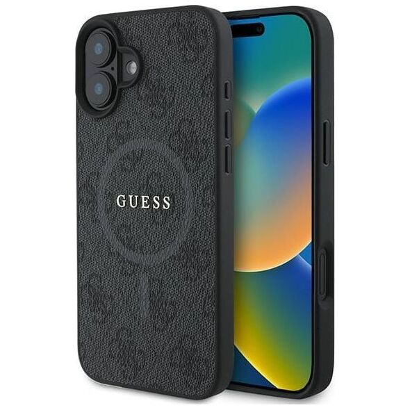 Guess Guess GUHMP16MG4GFRK iPhone 16 Plus 6.7" czarny/black hardcase 4G Ring Classic Logo MagSafe
