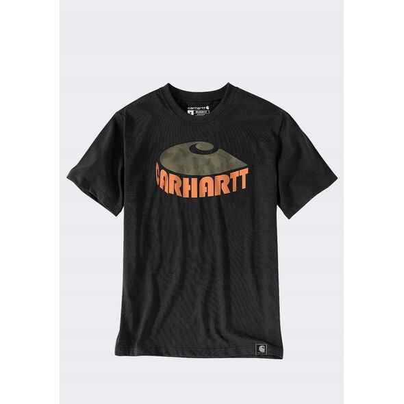 Koszulka Carhartt Heavyweight Camo C Black