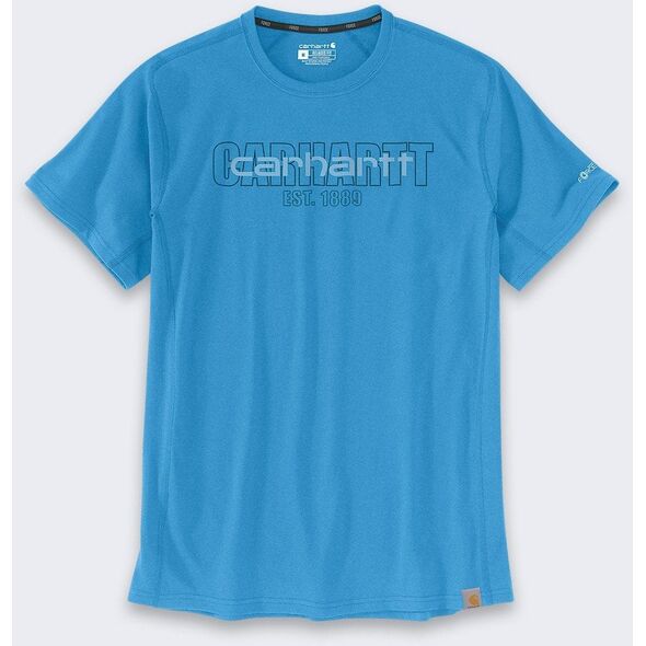 Koszulka Carhartt Force Mid Logo Graphic Blue
