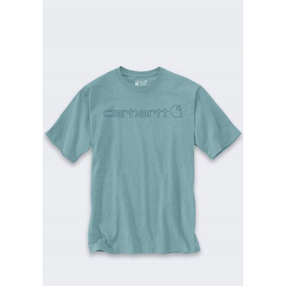 Koszulka Carhartt Dearborn Relaxed Logo SummerBlue