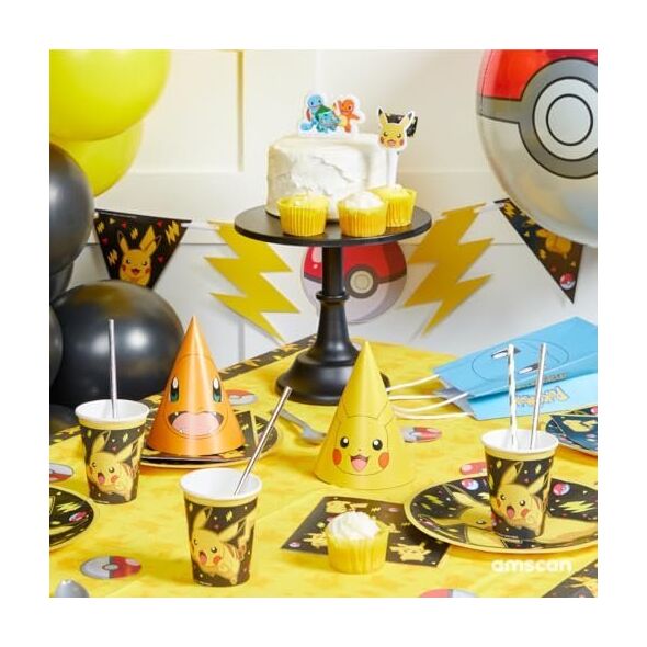 Party Deco Czapeczki Pokemon 16cm 8szt
