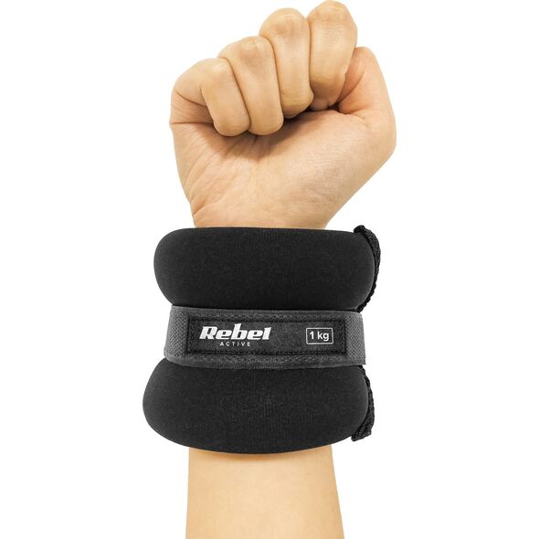 Rebel Obciążniki na kostki i nadgarstki 2x1kg, REBEL ACTIVE