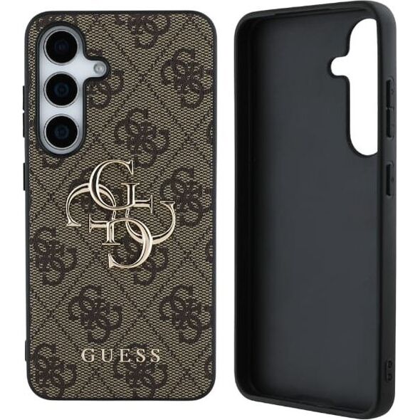 Guess Big 4G Logo Classic Logo Case for Samsung Galaxy S25 Plus Brown