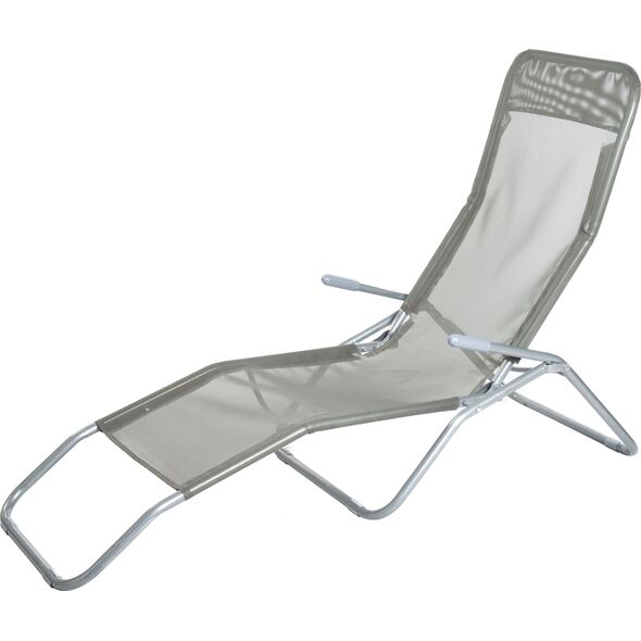 4Living Składane leżaki Siesta, szare