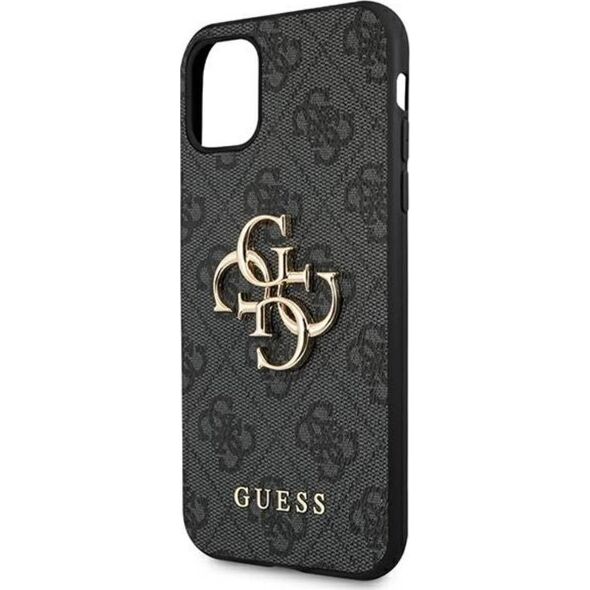 Guess Guess GUHCN614GMGGR iPhone 11 6,1" szary/grey hardcase 4G Big Metal Logo
