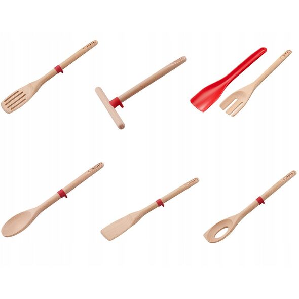Κουτάλι μελιού Tefal Ingenio Wood μήκους 17,5 cm καφέ/κόκκινο