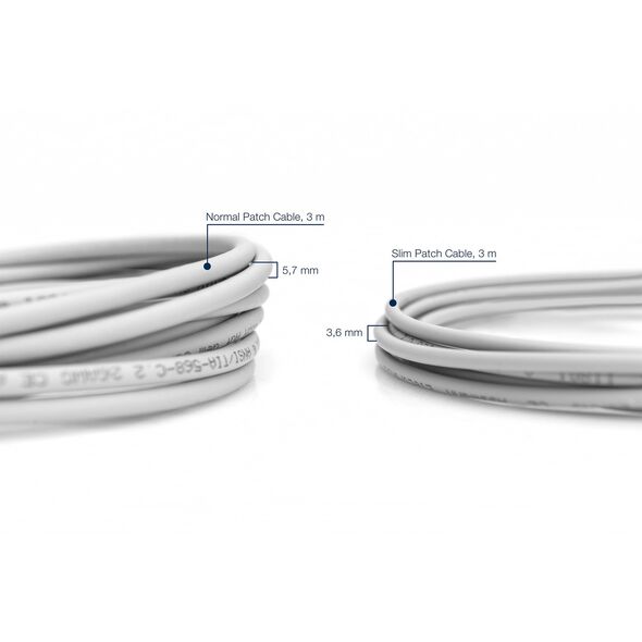 DIGITUS CAT 6A U/UTP Slim Patchkabel 1.0m grau