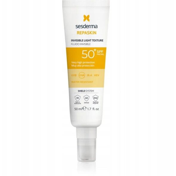 Sesderma Repaskin Invisible Fluid Spf50+ veido kremas nuo saulės 50ml