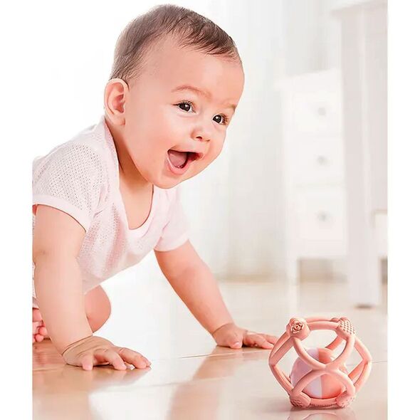 Πώληση! Kidsme σιλικόνη μπάλα οδοντοφυΐας ροζ 9672LA