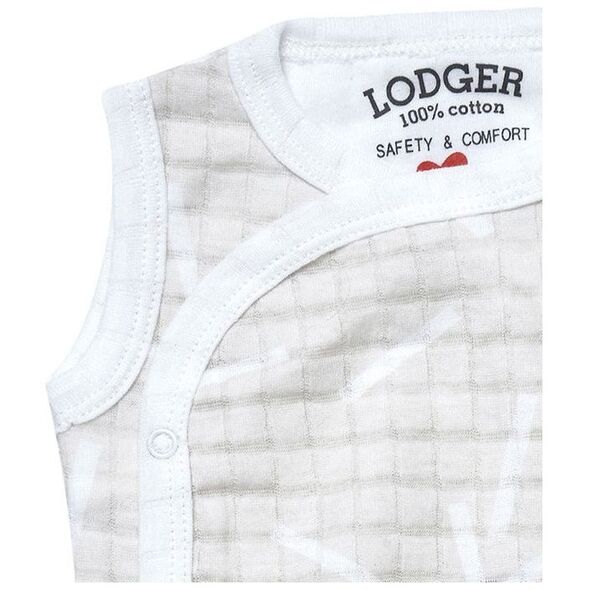 Φορμάκι Lodger Romper Sprinkle βαμβακερό αμάνικο κορμάκι Ivory 68 cm RF 069_68