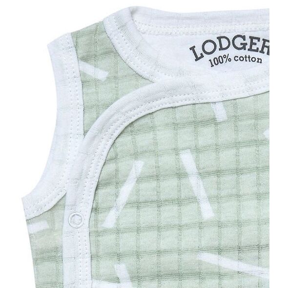 Πώληση! Lodger Romper Sprinkle αμάνικο βαμβακερό φορμάκι Leaf 68 cm RF 070_68