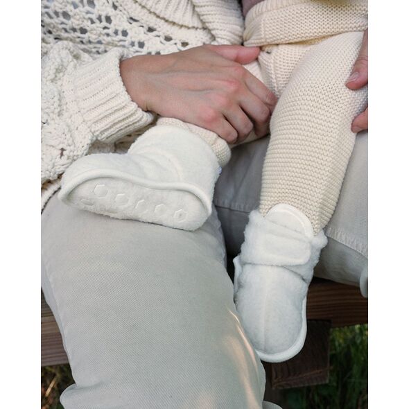 Νέο! Lodger Slipper Teddy παντόφλες Cloud Dancer 6-12m SLT 101_6-12