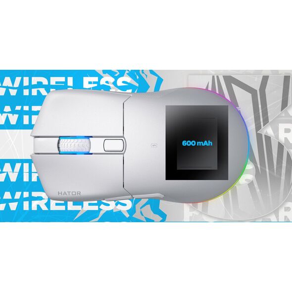 Ποντίκι Υπολογιστή Gaming Hator HTM630 Pulsar 3 12000dpi Ασύρματο