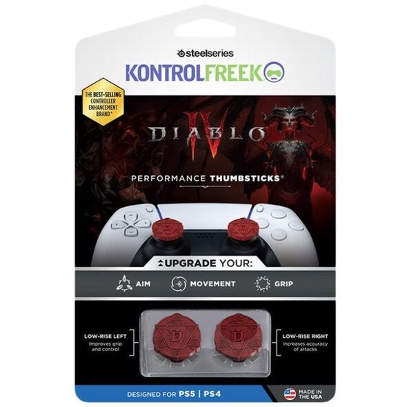 KontrolFreek Diablo IV PS4 PS5 2 τεμ. κόκκινο - Κάλυμμα για κουμπί