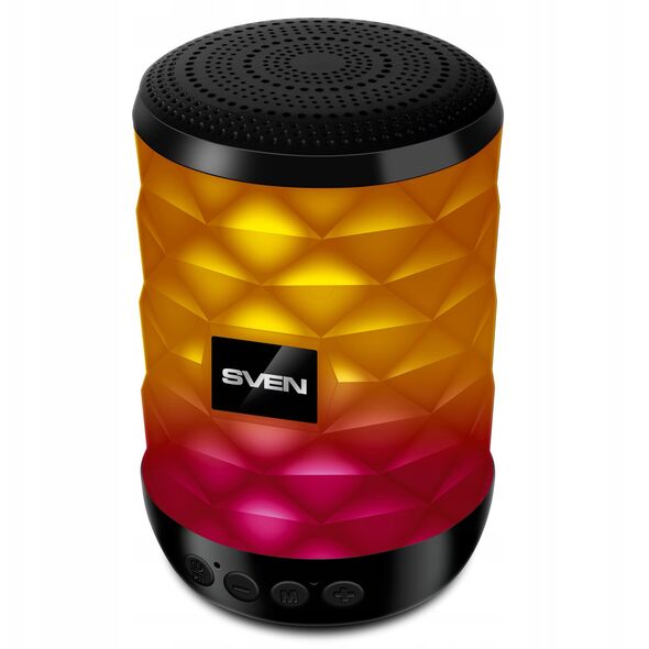 SVEN PS-55 μαύρο ισχύς εξόδου 5W (RMS) TWS Bluetooth FM USB microSD μπαταρία λιθίου SV-021146