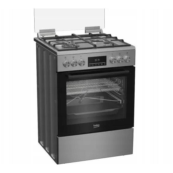 Εστίες αερίου με ηλεκτρικό φούρνο Beko 60cm
