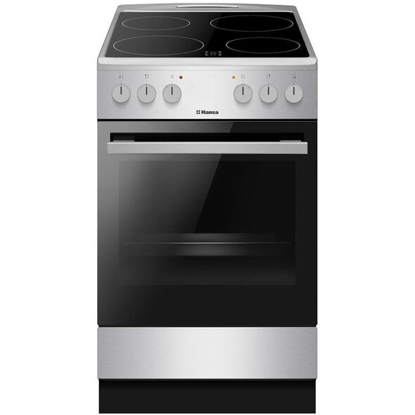 Ηλεκτρική κουζίνα με κεραμική επιφάνεια Hansa 62 L πλάτος 50 cm ανοξείδωτο ατσάλι