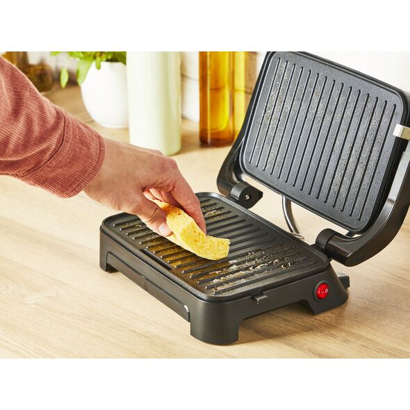 Ηλεκτρική σχάρα Tefal Inicio Compact 1000 W από ανοξείδωτο ατσάλι