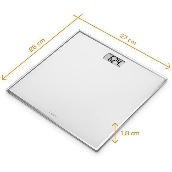 Ηλεκτρονική ζυγαριά Beurer lidz 150 kg λευκή