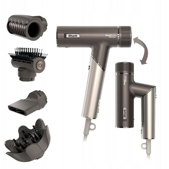 Shark SpeedStyle Pro FLEX 4-in-1 1700 W ασημί - Πιστολάκι μαλλιών