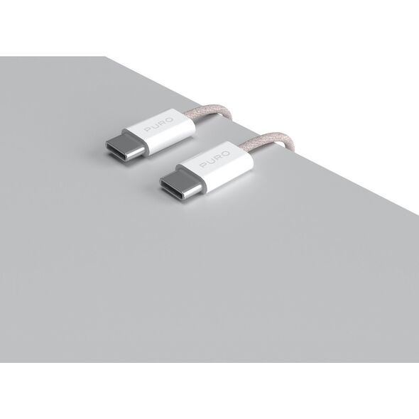 Puro Fabrik 2.0 USB-C to USB-C 60 W ροζ - Καλώδιο