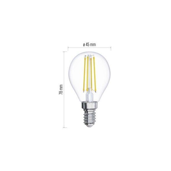 Emos Żarówka LED Emos Z74237 filament mini globe 6W E14 230V 2700K 806lm ciepła biel
