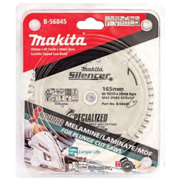 Makita ΠΡΙΟΝΙ ΔΙΣΚΟΥ 165x20mm 60 ΔΟΝΤΙΑ MDF/ ΛΑΜΙΝΑΤΕΣ