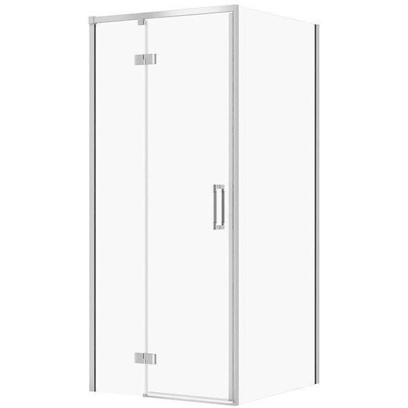 Σετ C102 καμπίνα Larga με αριστερό μεντεσέ χρώμιο 90x80x195 γυαλί Trans Wir