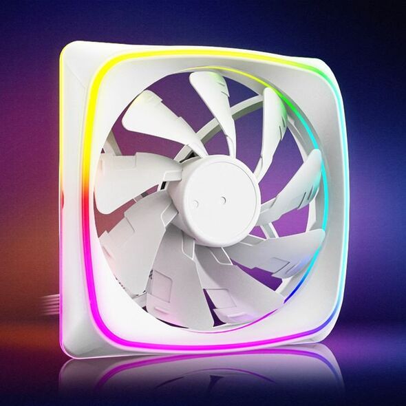 Ανεμιστήρας 120*120*25 SHARKOON Lights PWM RGB λευκός