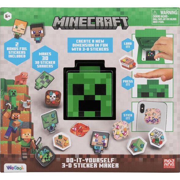 Σετ MINECRAFT DIY Κατασκευαστής Αυτοκόλλητων 3D