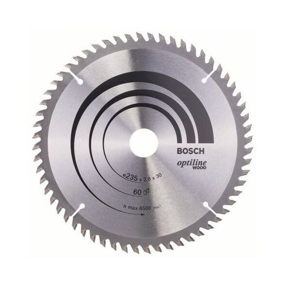 Bosch Tarcza pilarska Optiline Wood 235 x 30mm 60z (2608641192)