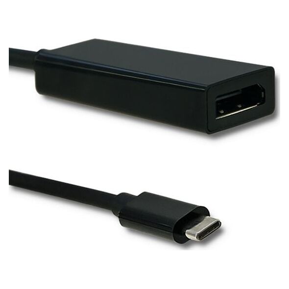 Adapter USB Qoltec USB-C - DisplayPort Czarny  (50377)