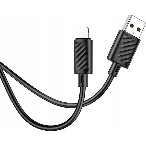 Kabel USB Hoco HOCO kabel USB A do Lightning 2,4A X88 1 m czarny