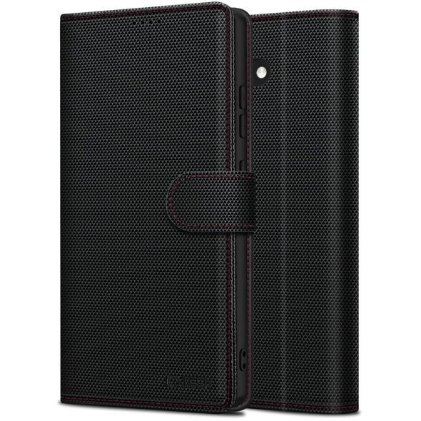 Etui z klapką Tech-Protect Wallet RS Samsung Galaxy S25 Ultra Black/red